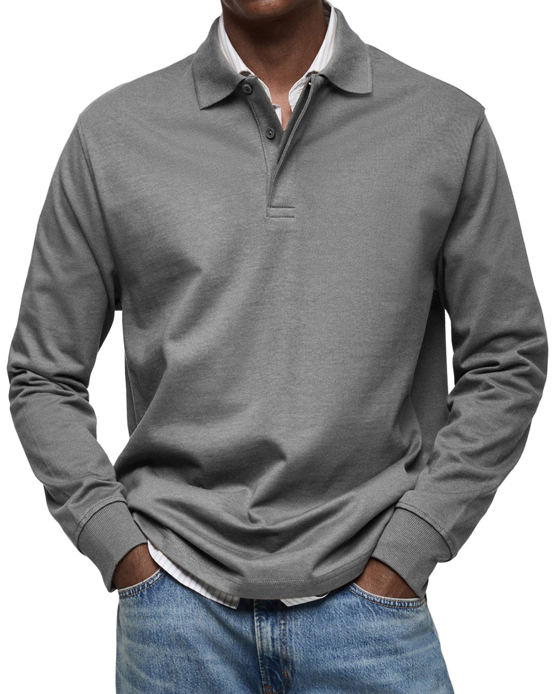 Rupert – Men’s Luxe Long-Sleeve Polo