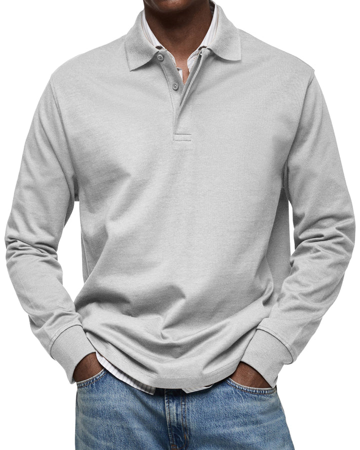 Rupert – Men’s Luxe Long-Sleeve Polo