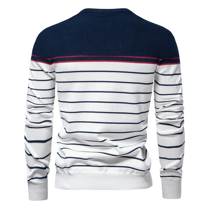 Thomas - Men's Sweater with Striped Pattern
