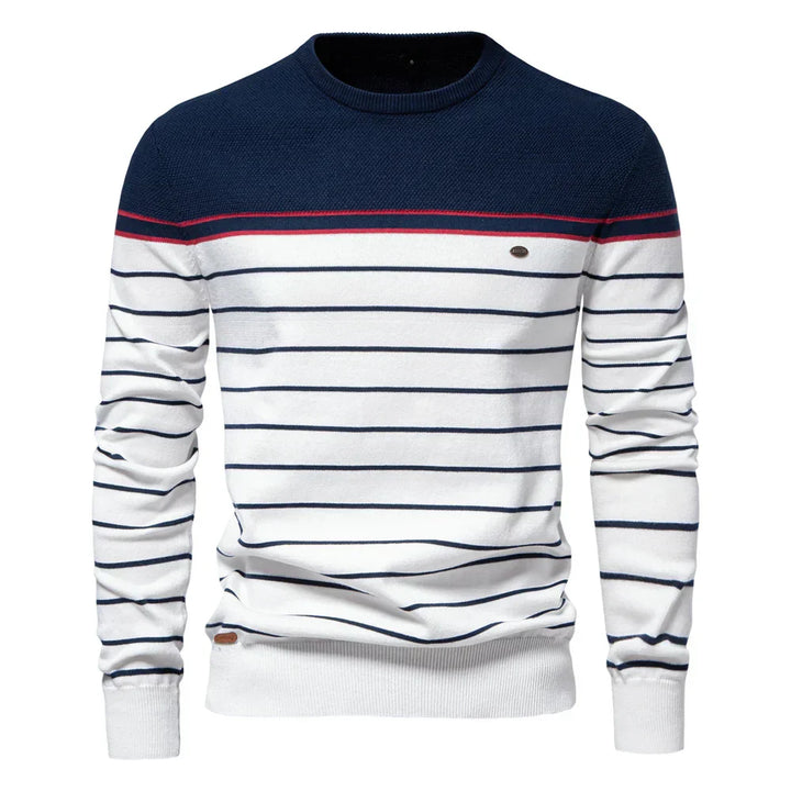 Thomas - Men's Sweater with Striped Pattern