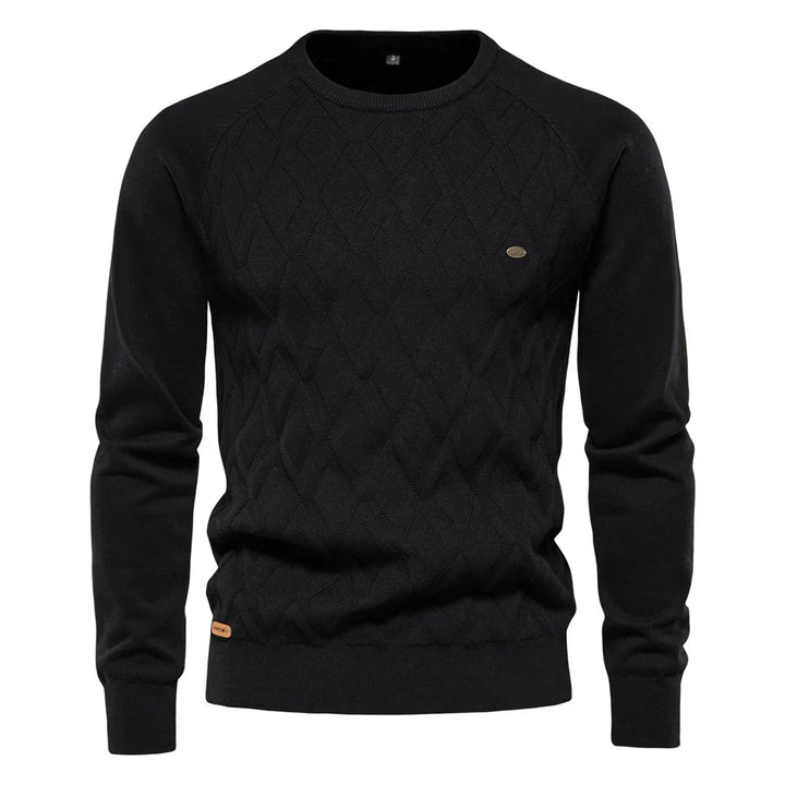 George - Men's Sweater with Check Pattern