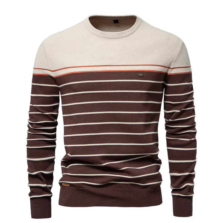 Thomas - Men's Sweater with Striped Pattern
