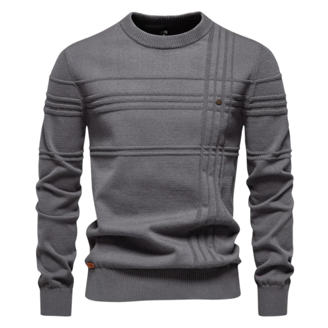 William - Stylish Men's Sweater with Check Design