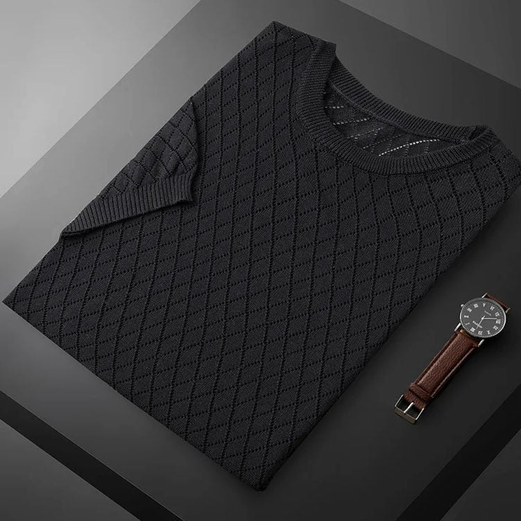 Reed | Diamond-Pattern Summer T-Shirt