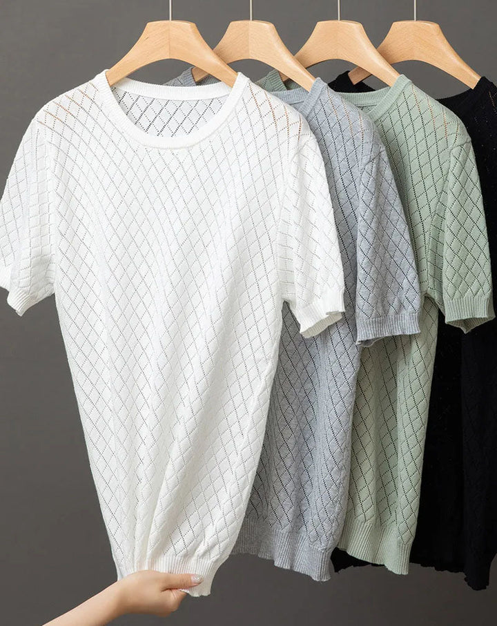 Reed | Diamond-Pattern Summer T-Shirt