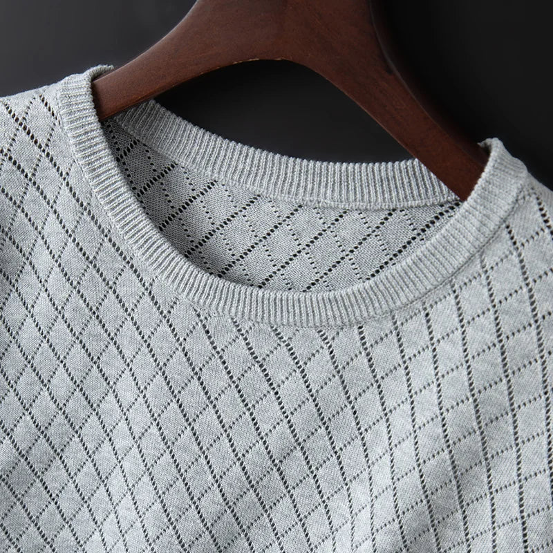 Reed | Diamond-Pattern Summer T-Shirt