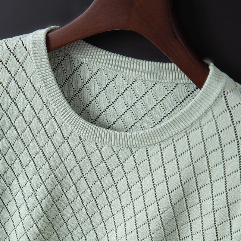 Reed | Diamond-Pattern Summer T-Shirt