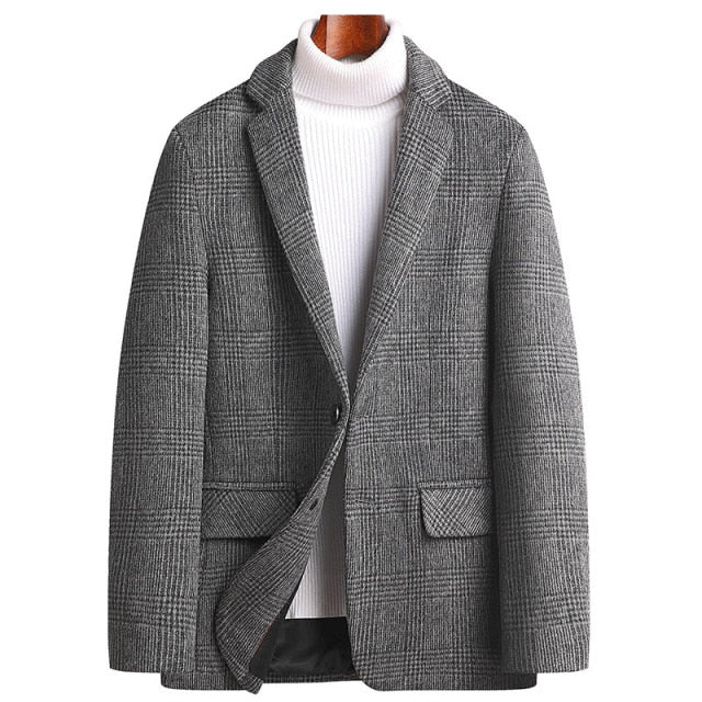 Alban | Checked Wool Blend Jacket