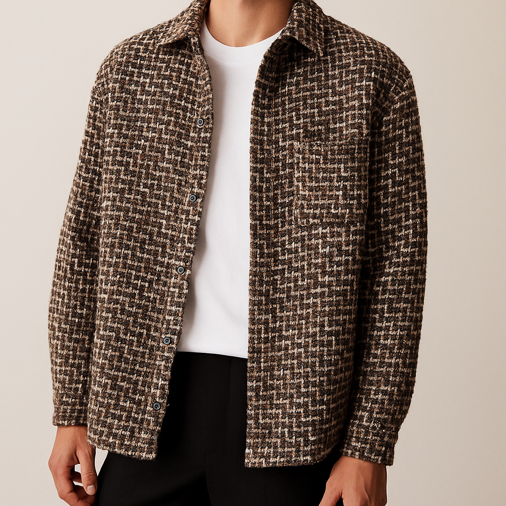 Alex | Houndstooth Tweed Jacket