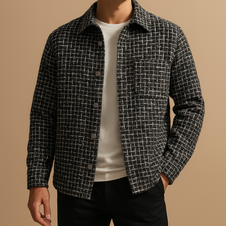 Alex | Houndstooth Tweed Jacket