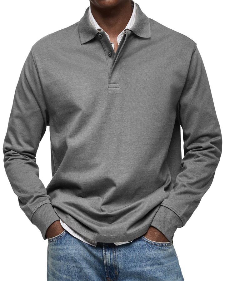 Rupert – Men’s Luxe Long-Sleeve Polo
