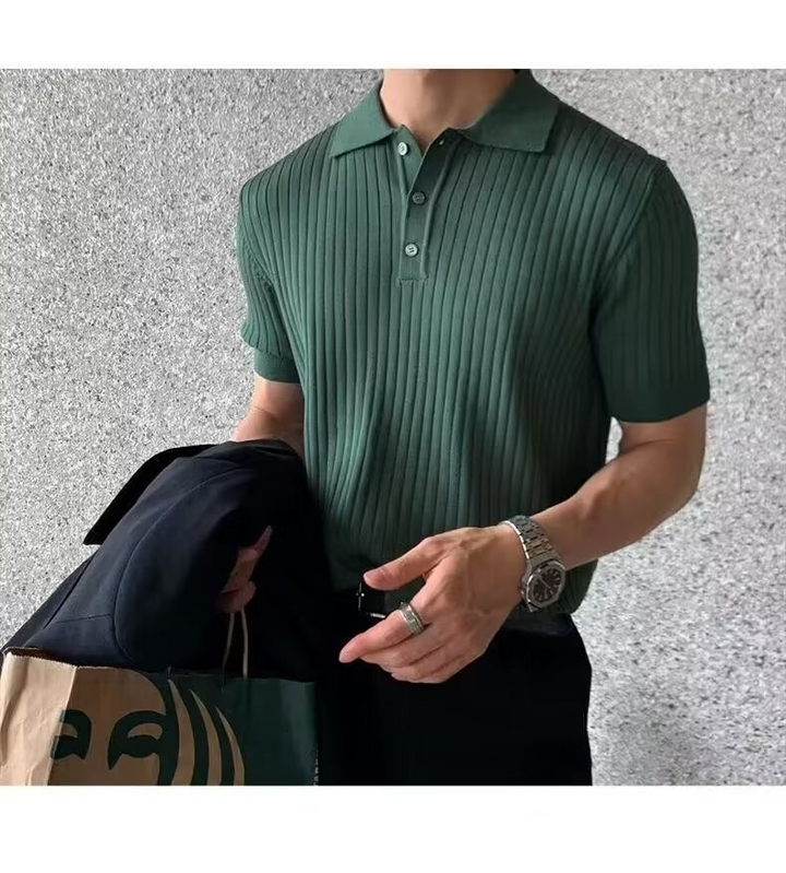 Nico | Vertical Striped Polo