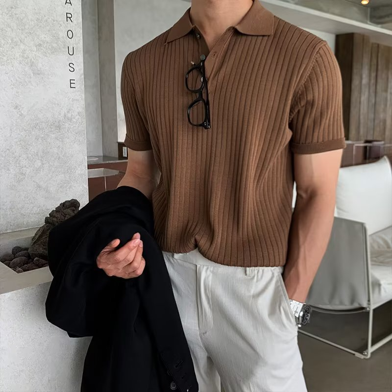 Nico | Vertical Striped Polo