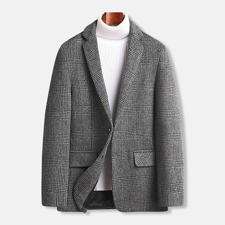 Alban | Checked Wool Blend Jacket