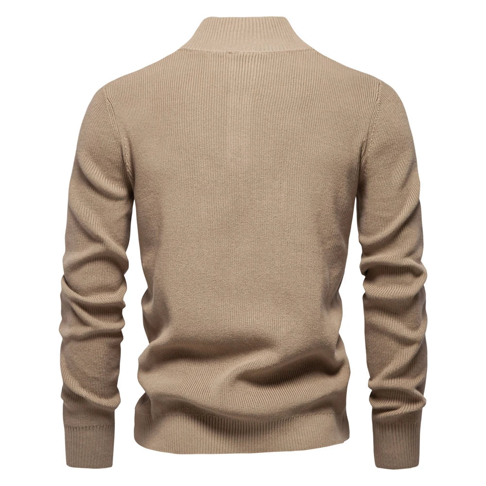 James - Men's Sweater with Button Design