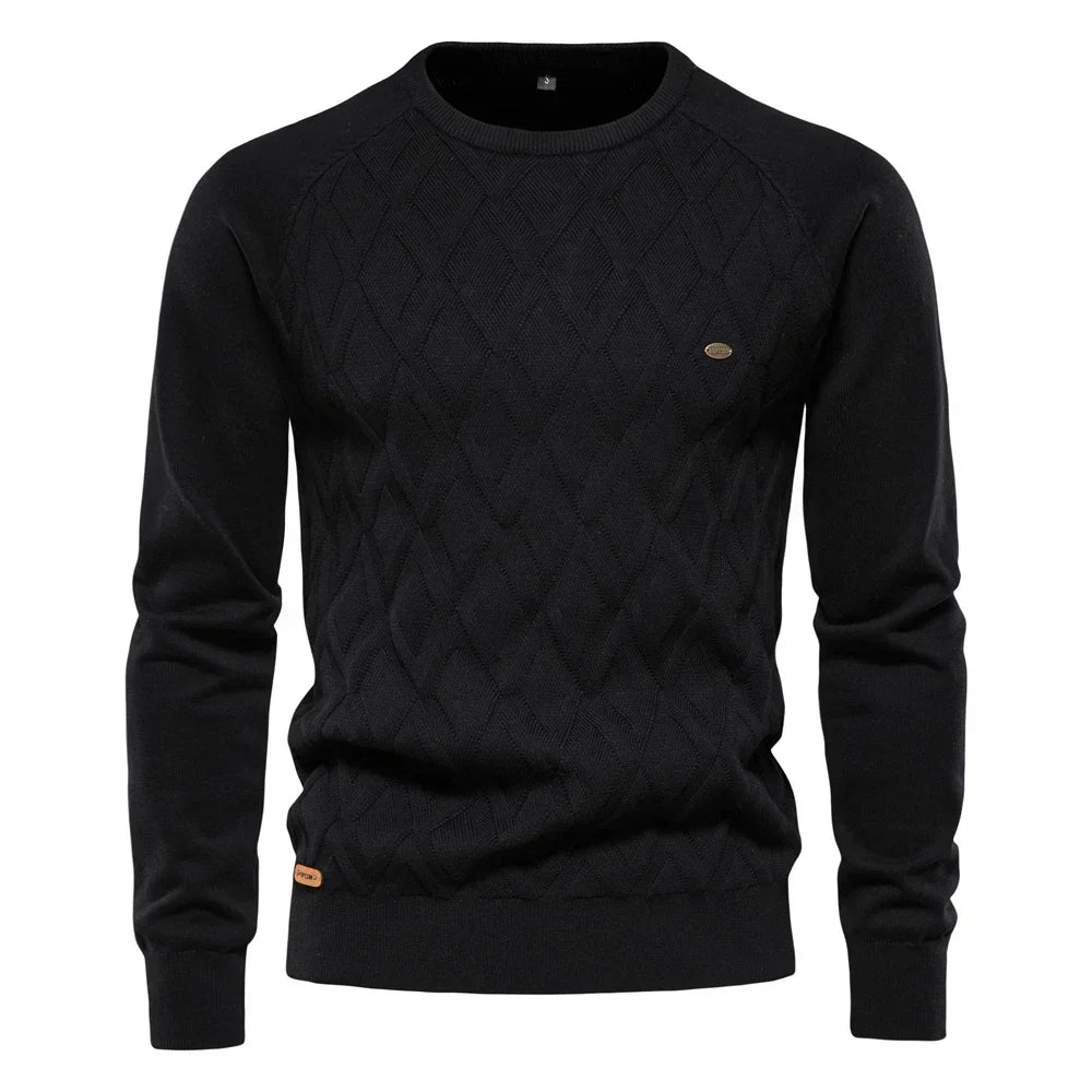 George - Men's Sweater with Check Pattern