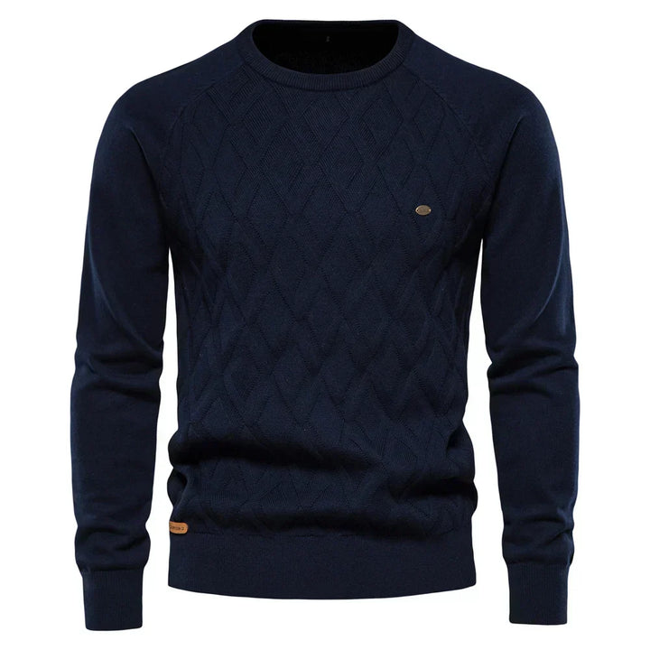 George - Men's Sweater with Check Pattern