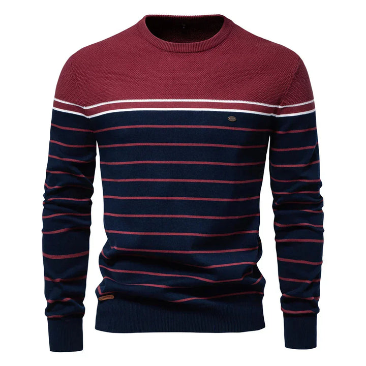 Thomas - Men's Sweater with Striped Pattern