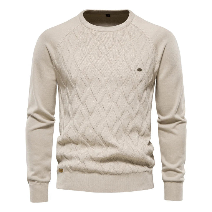 George - Men's Sweater with Check Pattern