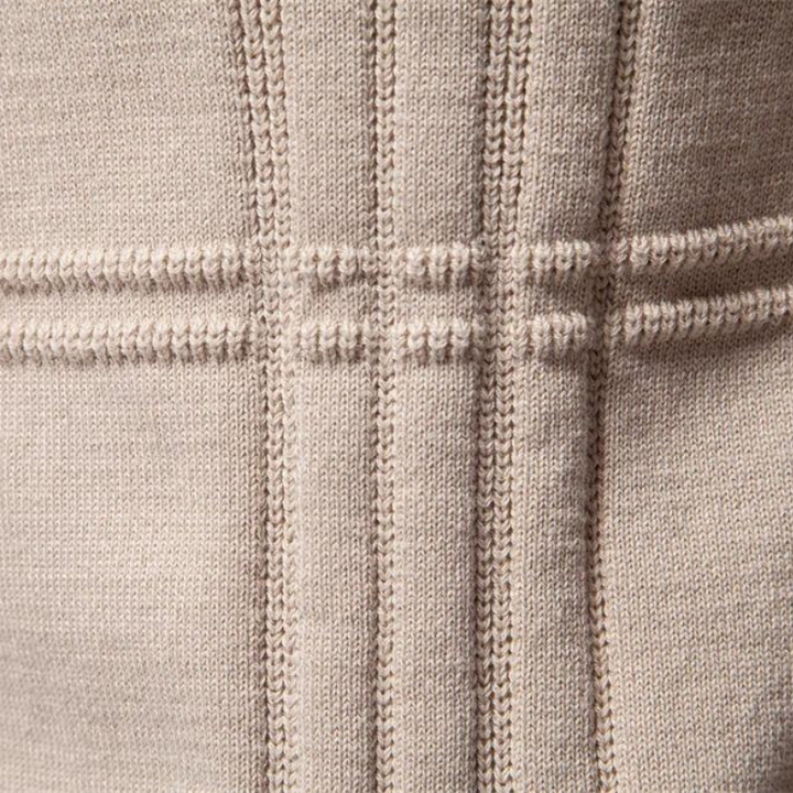 William - Stylish Men's Sweater with Check Design