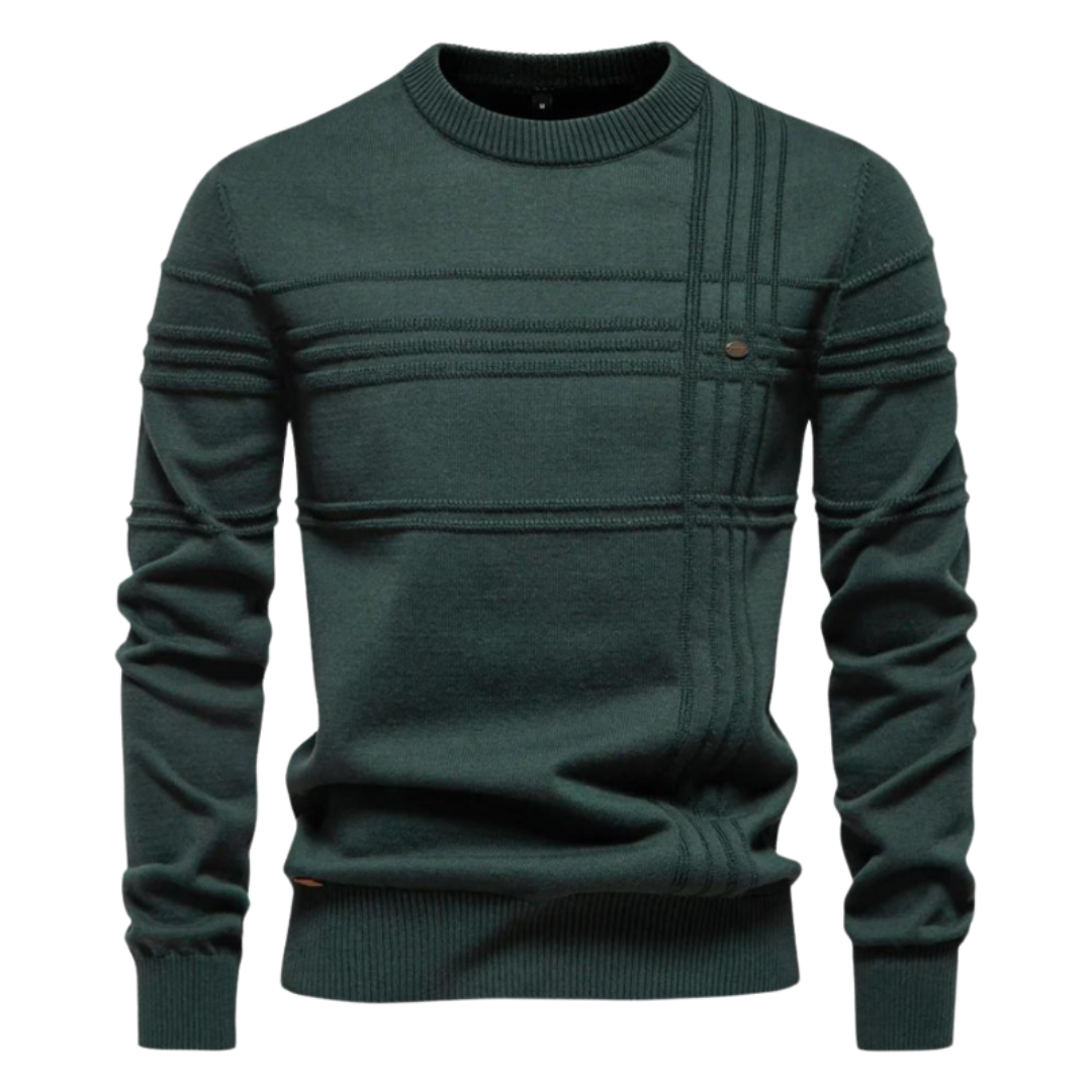 William - Stylish Men's Sweater with Check Design
