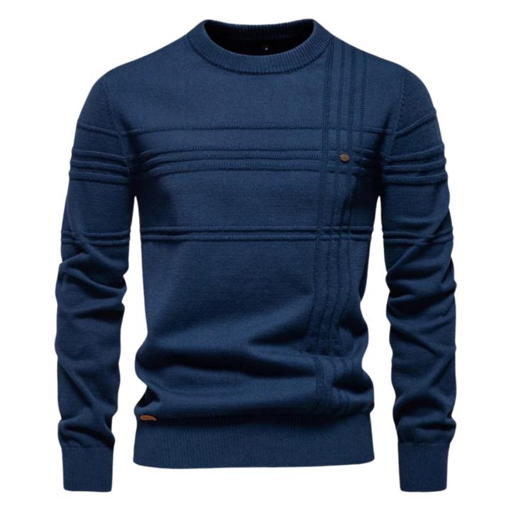 Callum – Men’s Checked Knit Sweater
