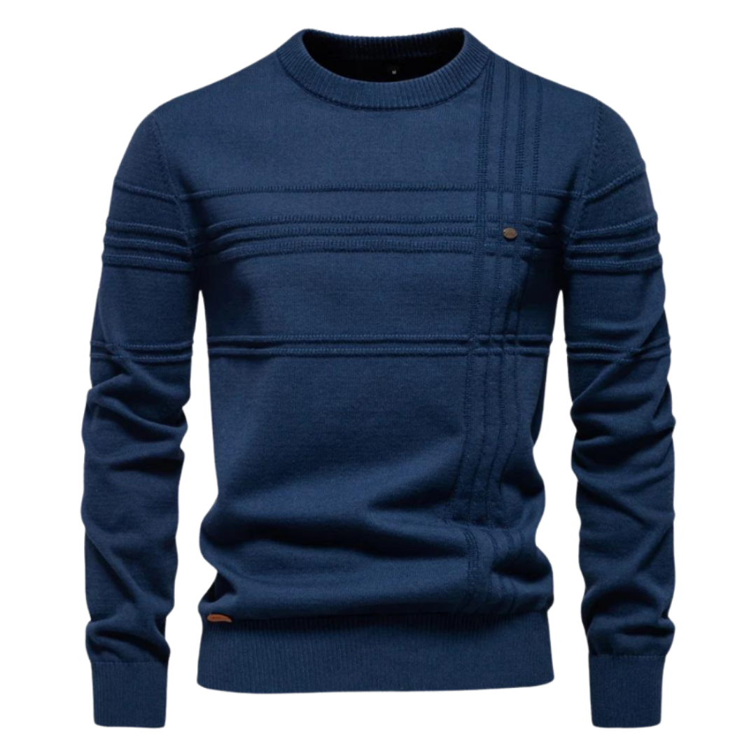 William - Stylish Men's Sweater with Check Design