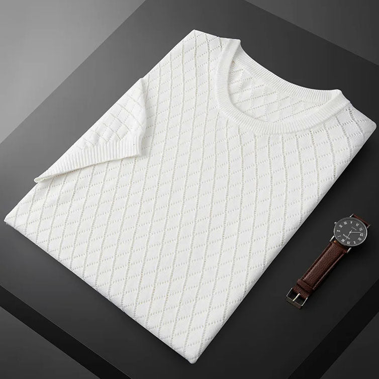 Reed | Diamond-Pattern Summer T-Shirt