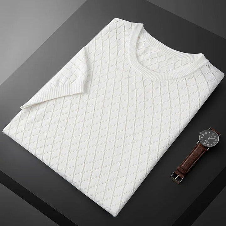 Reed | Diamond-Pattern Summer T-Shirt