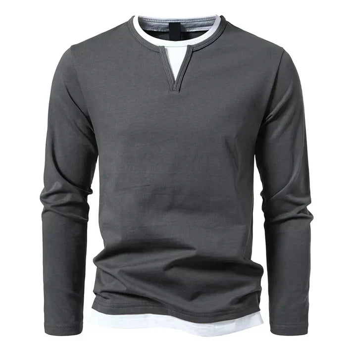 Alwin | Premium Long-Sleeved Shirt Made from Combed Cotton