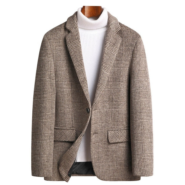Alban | Checked Wool Blend Jacket