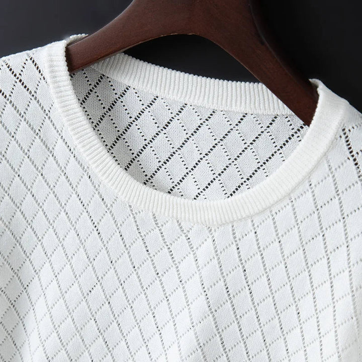 Reed | Diamond-Pattern Summer T-Shirt